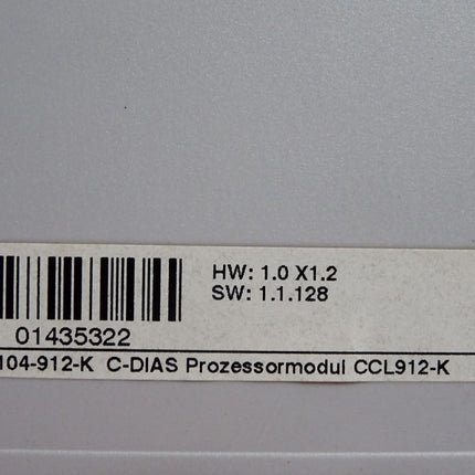 Sigmatek CCL912 12-104-912-K CD Prozessor CCL912-K HW:1.0X1.2 SW:1.1.128 / Neu OVP