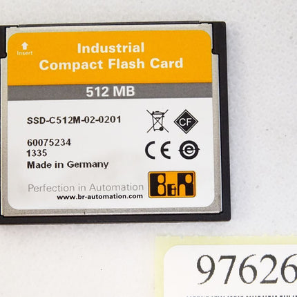 B&R CompactFlash Card 512MB 5CFCRD.0512-06 Rev.E0