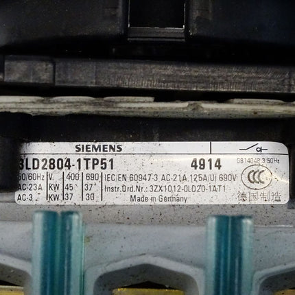 Siemens 3LD2804-1TP51 Lasttrennschalter