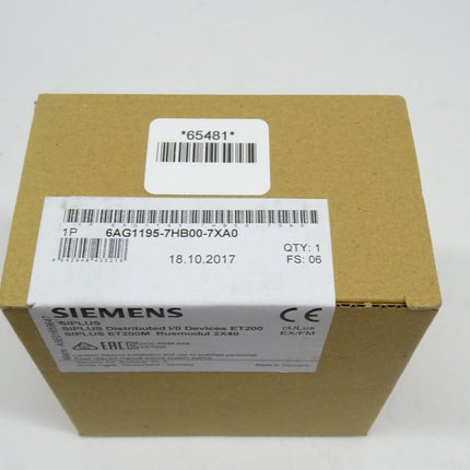 Siemens 6AG1195-7HB00-7XA0 Siplus 6AG1 195-7HB00-7XA0 Baugruppenträger neu-versiegelt