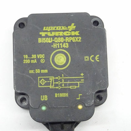 TURCK Bi50U-Q80-RP6X2-H1143 10...30 VDC 200mA / B1MBH / Bi50U-Q80-RP6X2 - H1143