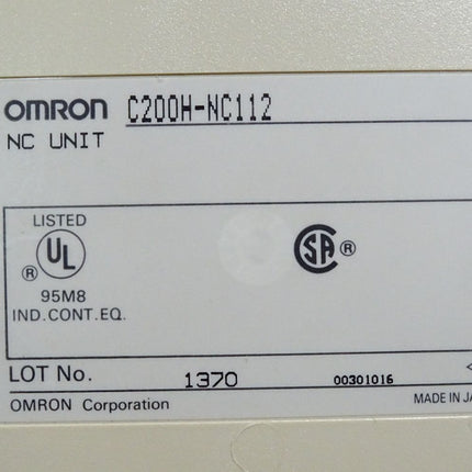 Omron C200H-NC112 NC Unit