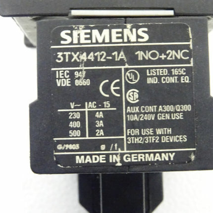 Siemens Schütz 3TX4412-1A + 3TF2010-0BB4 / 3TX4412 - 1A / 3TF 2010-0BB4