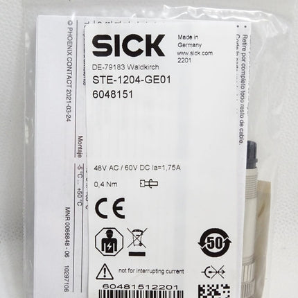 Sick 6048151 STE-1204-GE01 Steckverbinder / Neu OVP