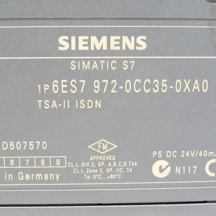 Siemens Simatic TSA-II ISDN 6ES7972-0CC35-0XA0