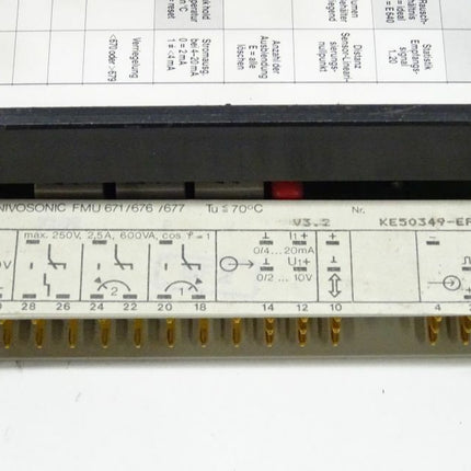 Endress Hauser FMU 676 Nivosonic FMU671/676/677 V: 3.2