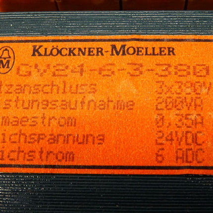 Klöckner Moeller GV24-6-3-380 Trafo Transormator