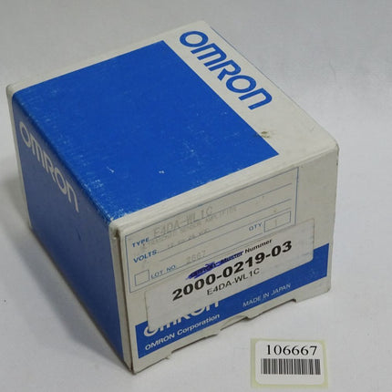 Omron E4DA-WL1C Ultrasonic Sensor Amplifier / Neu OVP