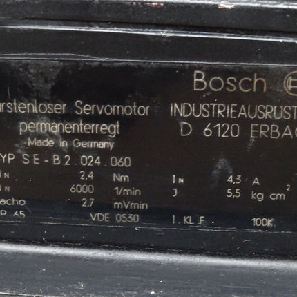 Bosch Servomotor SE-B2.024.060 6000min-1