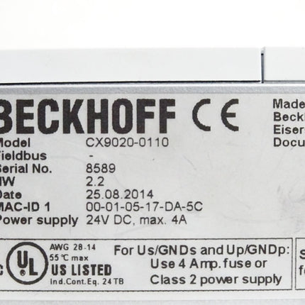 Beckhoff CX9020-0110 CPU-Grundmodul