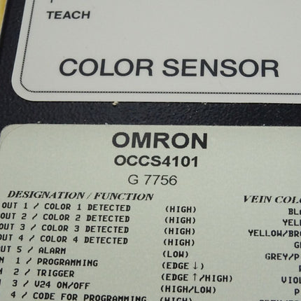 Omron Color Sensor OCCS OCCS4101 / Neu OVP