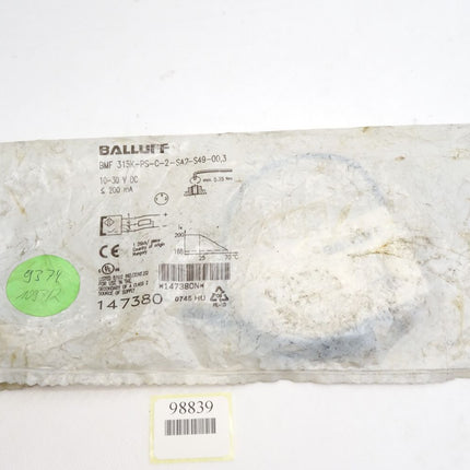 Balluff Sensor 147380 BMF315K-PS-C-2-SA2-S49-00,3 BMF007R / Neu OVP