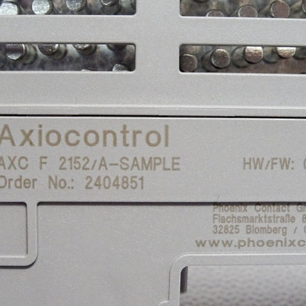 Phoenix Contact Axiocontrol 2404851 AXC F 2152/A-SAMPLE AXC F 2152