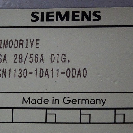 Siemens Simodrive VSA 28/56A DIG. 6SN1130-1DA11-0DA0