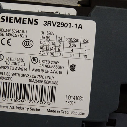 Siemens Sirius 3RV2011-1BA10 Leistungsschalter