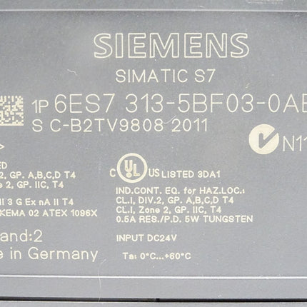 Siemens 6ES7313-5BF03-0AB0 / 6ES7 313-5BF03-0AB0