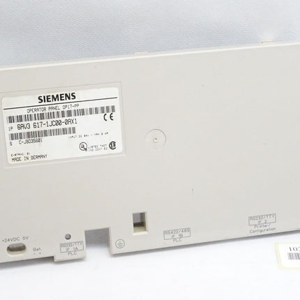 Siemens Backcover Rückschale Panel OP17-PP 6AV3617-1JC00-0AX1 6AV3 617-1JC00-0AX1