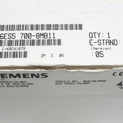 Siemens Bus Module 6ES5700-8MB11 6ES5 700-8MB11 / Neu OVP