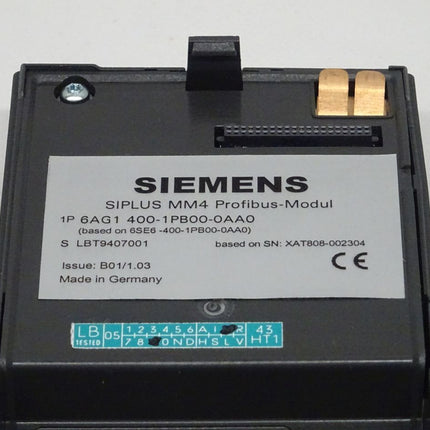 Siemens 6AG1400-1PB00-0AA0 SIPLUS MM4Profibusmodul 6AG1 400-1PB00-0AA0 für 6SE6400-1PB00-0AA0 NEU-OVP