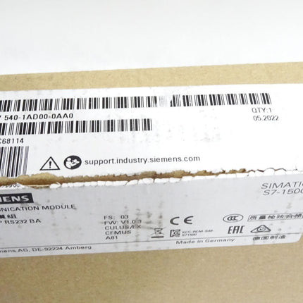 Siemens S7-1500 6ES7540-1AD00-0AA0 6ES7 540-1AD00-0AA0 Neu OVP