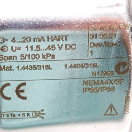 Endress+Hauser Cerabar M Drucktransmitter PMP51-XWX6/0 -100...100kPa 4..20mA 11.5...45VDC