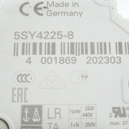 Siemens Leitungsschutzschalter 5SY4225-8 5SY42 MCB D25