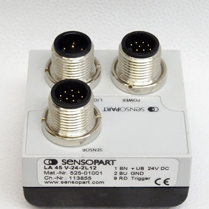 Sensopart V10 / V20 Anschlussadapter 525-01001 LA 45 V-24-2L12 / Neu