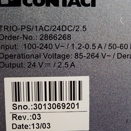 Phoenix Contact 2866268 TRIO-PS/1AC/24DC/ 2.5 Stromversorgung