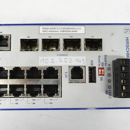 Hirschmann RS40 Rail Switch Industrial Ethernet