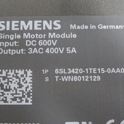 Siemens Sinamics Single Motor Module 6SL3420-1TE15-0AA0