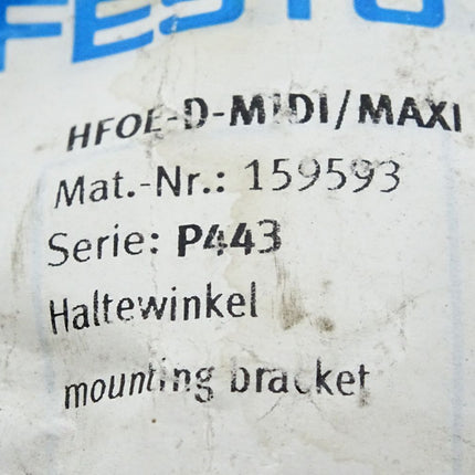 Festo 159593 HFOE-D-MIDI/MAXI Befestigungswinkel / Neu OVP