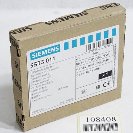 Siemens Hilfsstromschalter 5ST3 011 5ST3011 / Neu OVP