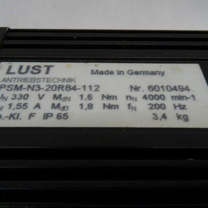 Lust PSM-N3-20R84-112 Servomotor 6010494 4000 r/min