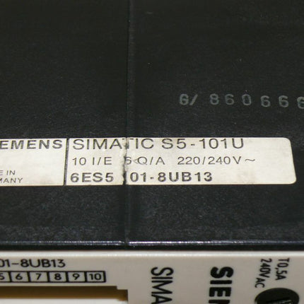 Siemens 6ES5101-8UB13 Simatic S5 / 6ES5 101-8UB13 Central Controller