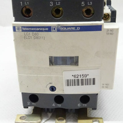 Telemecanique LC1 D8011 / LC1 D80 Schütz Contactor