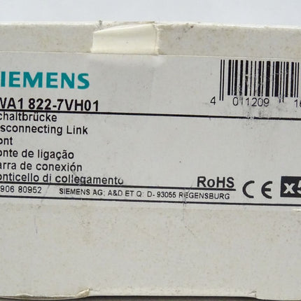 Siemens 50 Stk. 8WA1822-7VH01 Schaltbrücke  Siemens 8WA1 822-7VH01 Neu-OVP