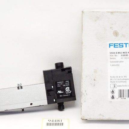 Festo Magnetventil VSVA-B-M52-MZD-A2-1T1L 539185 / OVP