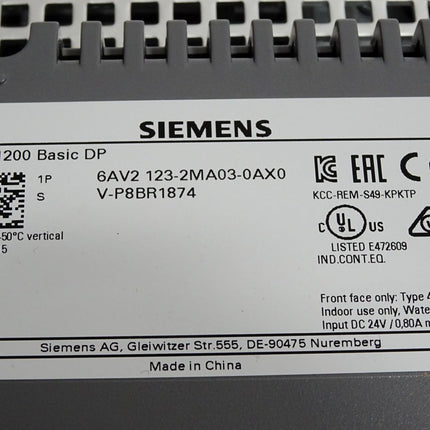 Siemens KTP1200 Basic DP Panel 6AV2123-2MA03-0AX0 6AV2 123-2MA03-0AX0 / Neu OVP