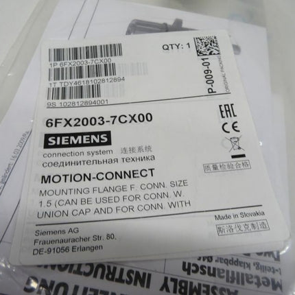 SIEMENS 6FX2003-7CXA00 / 6FX2 003-7CX00 Motion-Connect