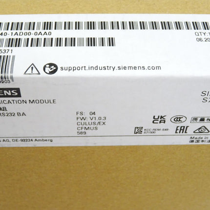 Siemens S7-1500 6ES7540-1AD00-0AA0 / 6ES7 540-1AD00-0AA0 / Neu OVP versiegelt