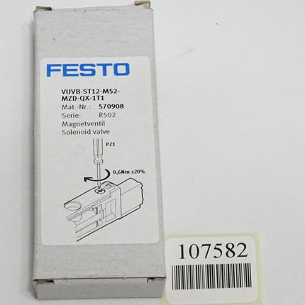 Festo 570908 VUVB-ST12-M52-MZD-QX-1T1 Magnetventil / Neu OVP