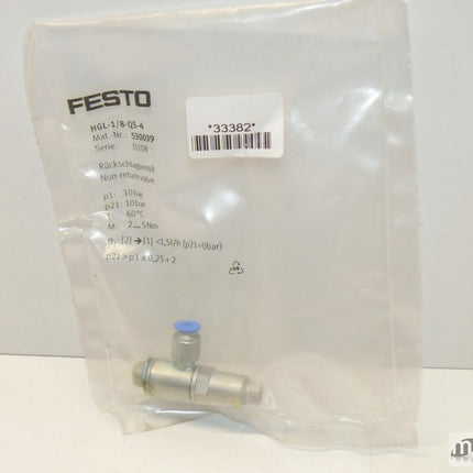 Neu-OVP: Festo HGL-1/8-QS-4 Rückschlag-Ventil  530039