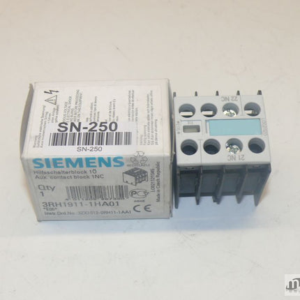 NEU-OVP Siemens 3RH1911-1HA01 Hilfsschalterblock 1Ö 3RH1 911-1HA01