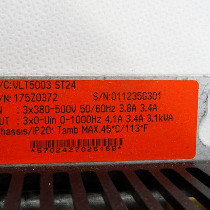 Danfoss VLT5003 ST24 175Z0372