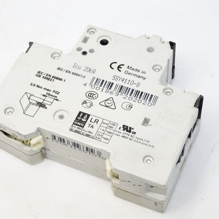 Siemens 5SY4110-8 5SY41 MCB D10 Leitungsschutzschalter