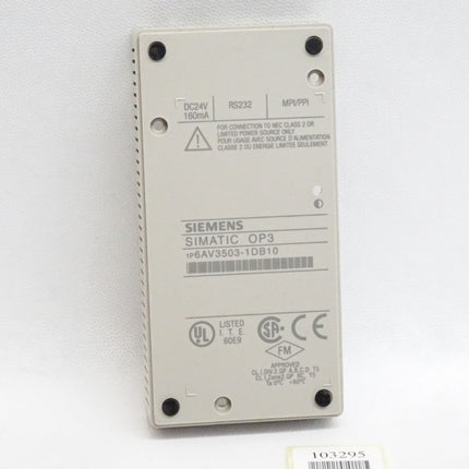 Siemens Backcover Rückschale Panel OP3 6AV3503-1DB10 6AV3 503-1DB10 Replica