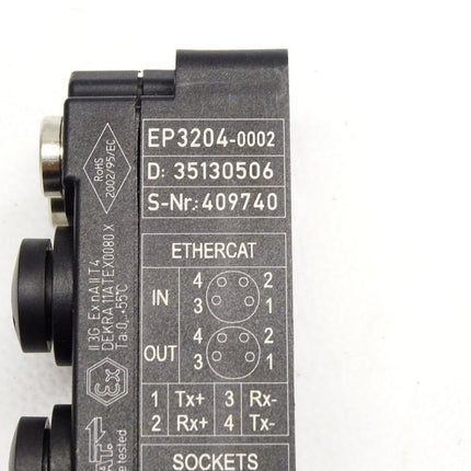 Beckhoff EP3204-0002 EtherCAT Box 4-Kanal-Analog-Eingang