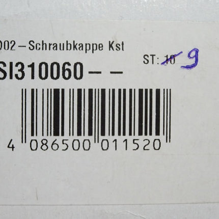 SI310060 D02 - Schraubkappe / Inhalt : 9 Stück / Neu OVP