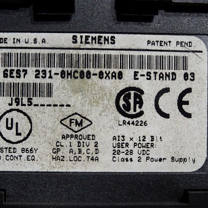 Siemens S7-200 EM221 6ES7231-0HC00-0XA0 6ES7 231-0HC00-0XA0