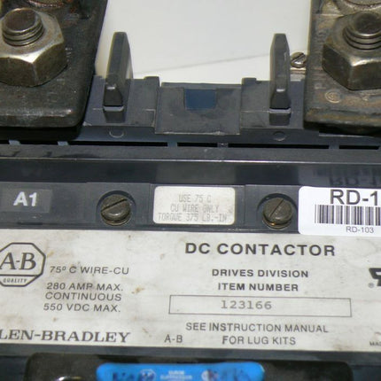 Allen Bradley 123166 DC Contactor